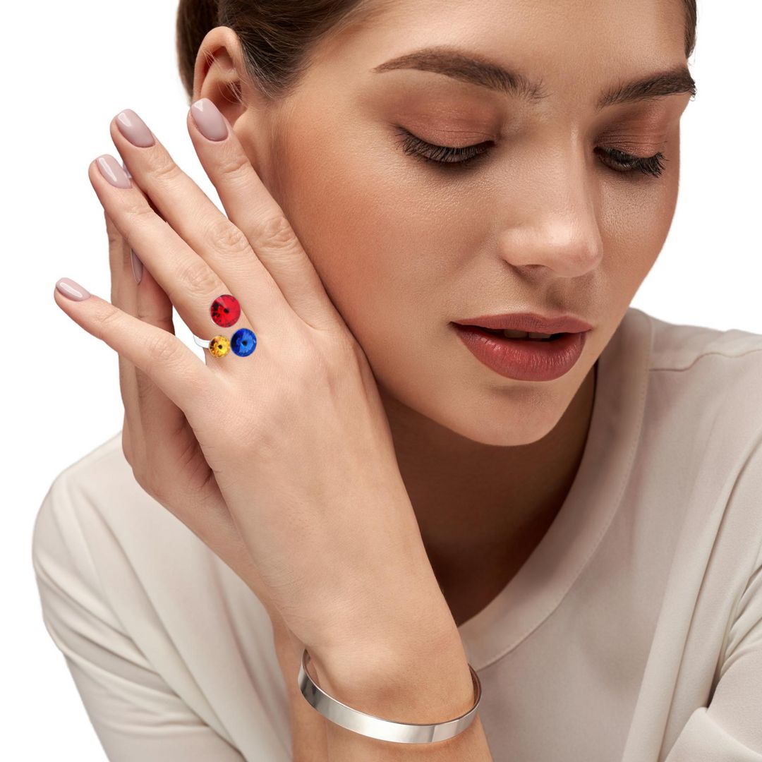 Red hot sale cocktail ring