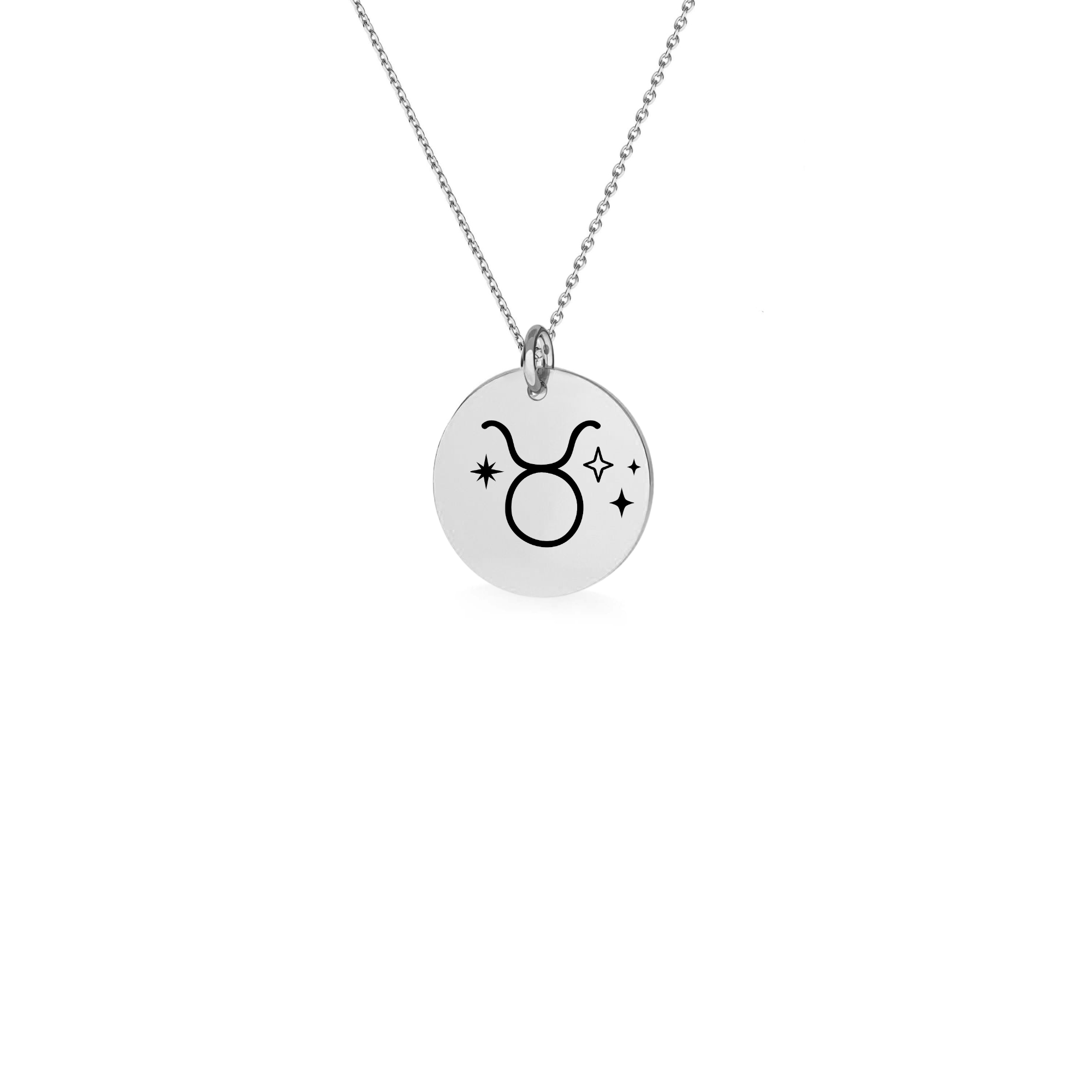 Sterling Silver Taurus Zodiac Necklace - Personalised Jewellery for Astrology Lovers