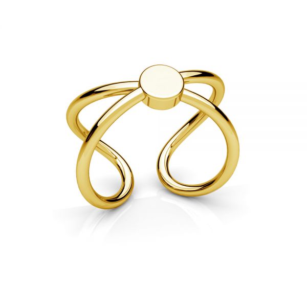 24k gold-plated infinity ring in sterling silver, symbolizing endless love and commitment, from Magpie Gems.