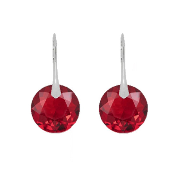 Classic ruby Swarovski earrings hotsell