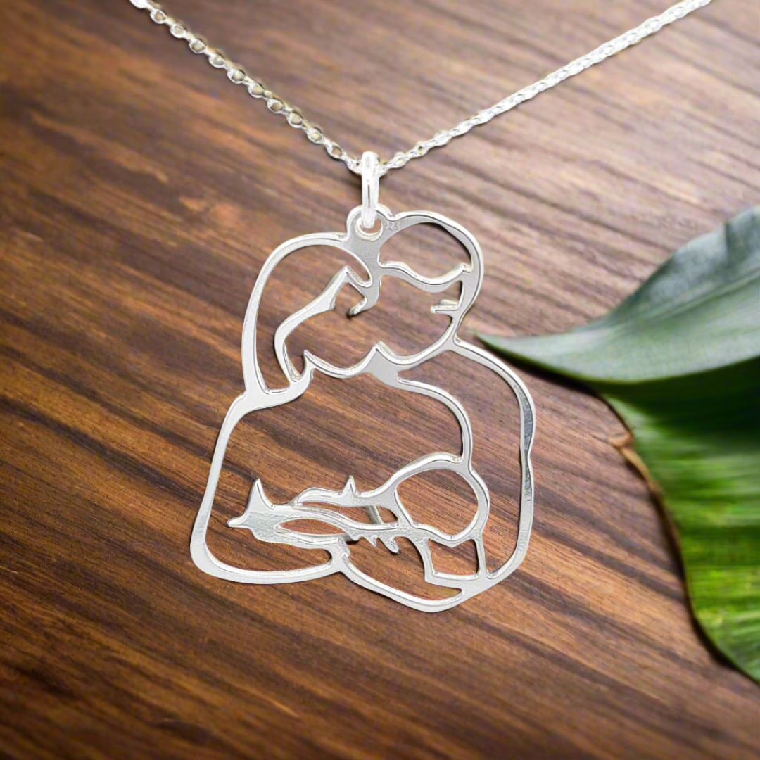 Unconditional Love Silver Necklace