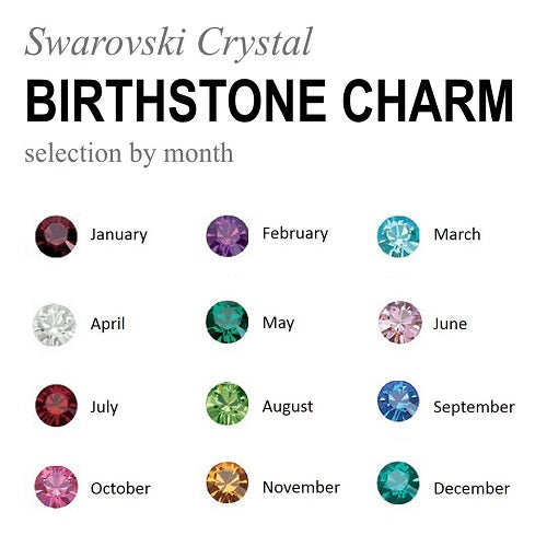 Birthstone Charms Set, [product type], - Personalised Silver Jewellery Ireland by Magpie Gems