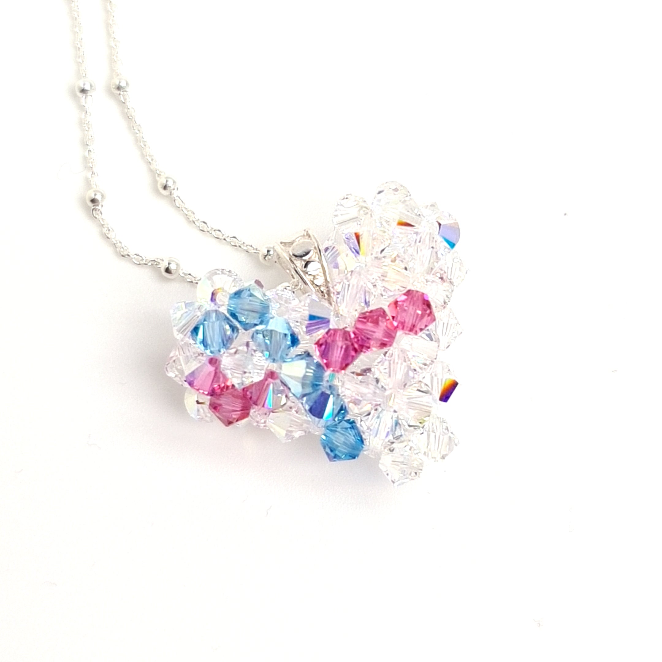 Swarovski puffed hot sale heart necklace