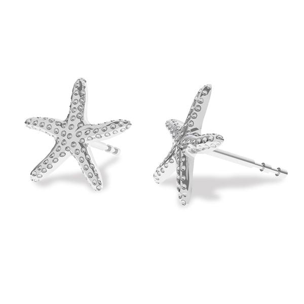 Sterling Silver Starfish Stud Earrings for Women and Girls – Dainty Beach-Themed Jewelry